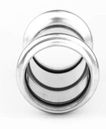 স্যানিটারি প্রেস ফিট প্লাম্বিং ফিটিং DN15mm - DN50mm নিকেল সাদা রঙ