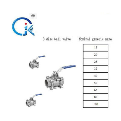 SS304 স্টেইনলেস স্টীল 2pc বল ভালভ মহিলা স্যানিটারি থ্রেড BSP NPT থ্রেড 1/2 ইঞ্চি