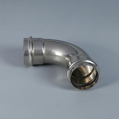 OEM খাঁজযুক্ত পাইপ ফিটিং 45 ডিগ্রী ইস্পাত পাইপ কনুই বিনামূল্যে নমুনা